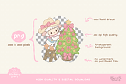 Cowgirl Christmas Lamb Clipart, an Animal Illustration by Blumensdiary (Thumbnail 3 of 6)