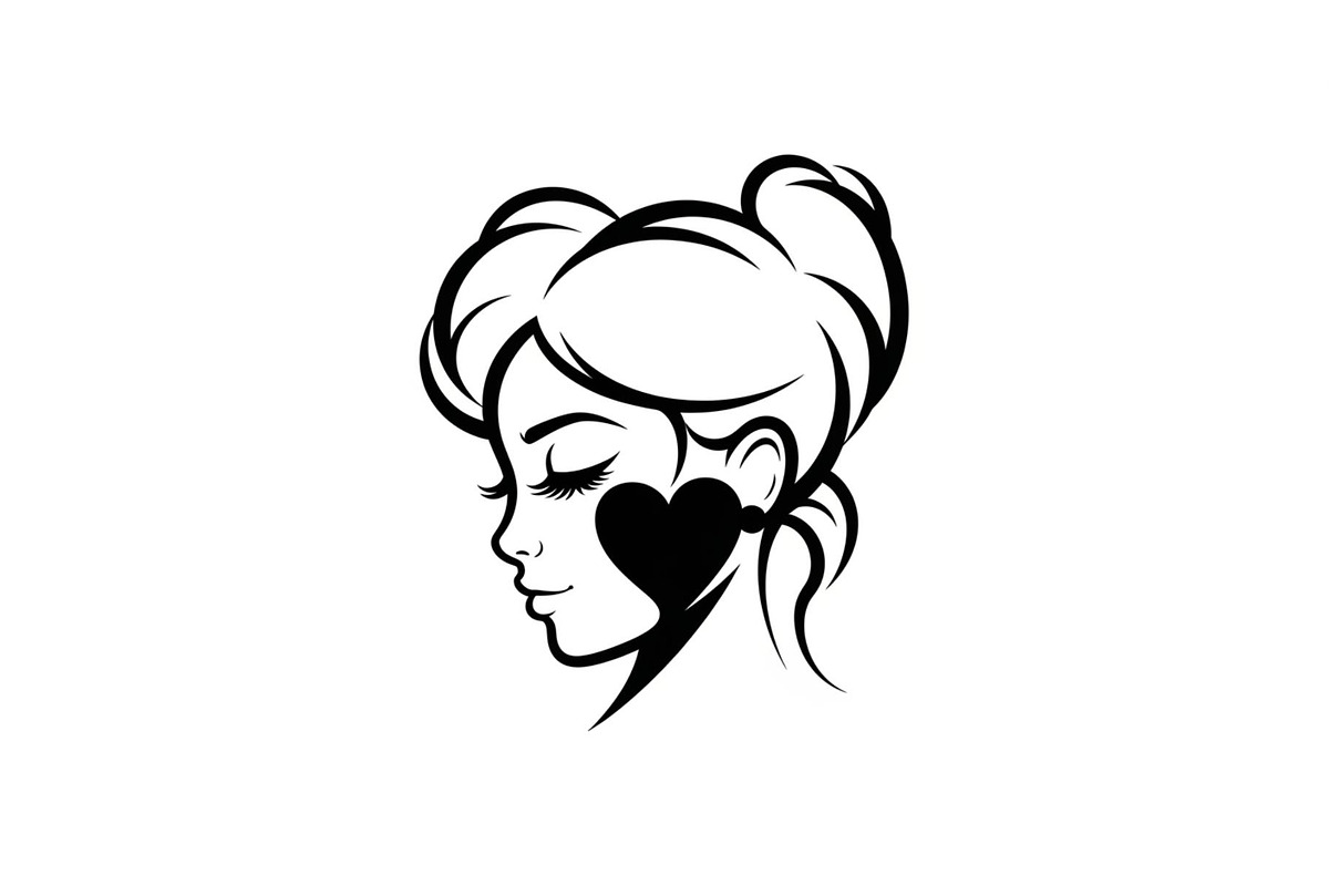 Cute Love Girl Silhouette Bundle, an Illustration by Designs_River (Photo 30 of 53)