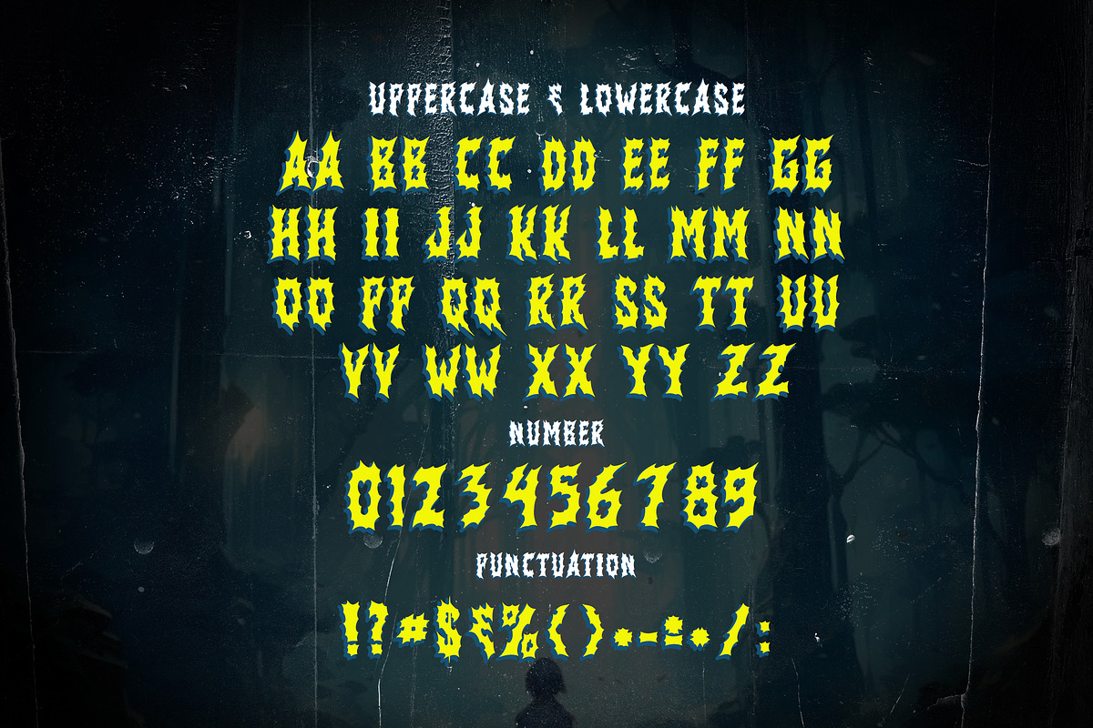 Oracle Domain Metal Horror Graffiti, a Blackletter Font by dansdesign (Photo 2 of 12)