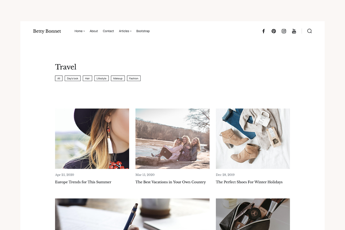 Bonnet - Lifestyle HTML Blog Theme, a HTML Template by concealed (Photo 4 of 6)