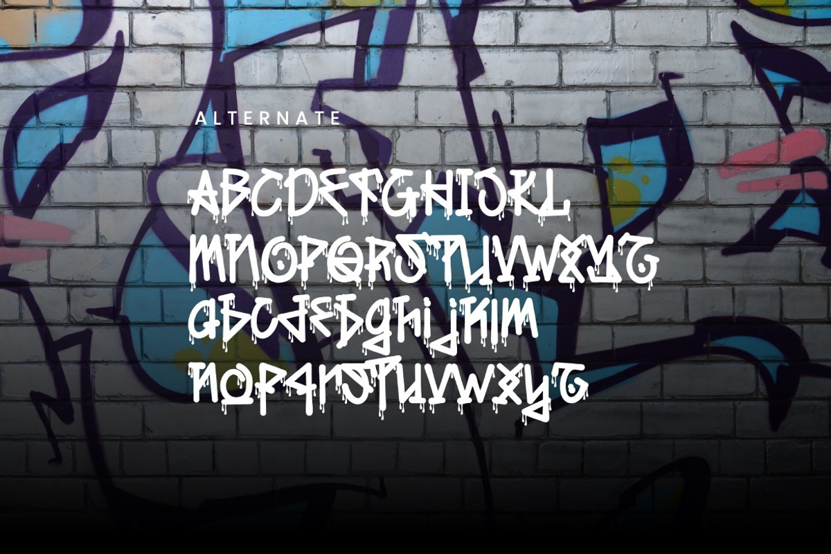 Waxioze - Street Graffiti Font, a Handwritten Font by Dhabee (Photo 4 of 5)