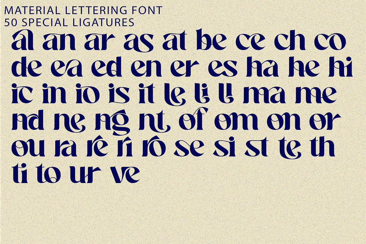 Material Lettering - Luxury Serif, a Serif Font by 177Studio (Photo 9 of 9)