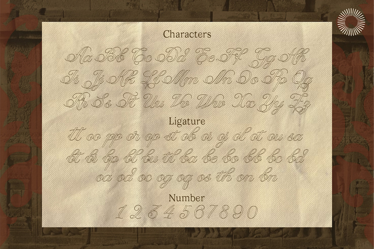 Santika - Javanese Cultural Script, a Script Font by Setara Langit CreativeStd (Photo 9 of 9)