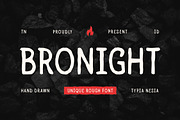 Bronight - Hand drawn Unique Rough, a Handwritten Font by Typia Nesia (Thumbnail 1 of 13)