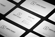 Simple Minimal Business Cards, a Business Card Template by Galaxiya (Thumbnail 12 of 16)