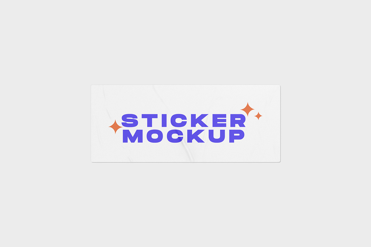 Glued Sticker Mockup, a Merchandise Mockup by Mockupdaddy (Photo 8 of 13)