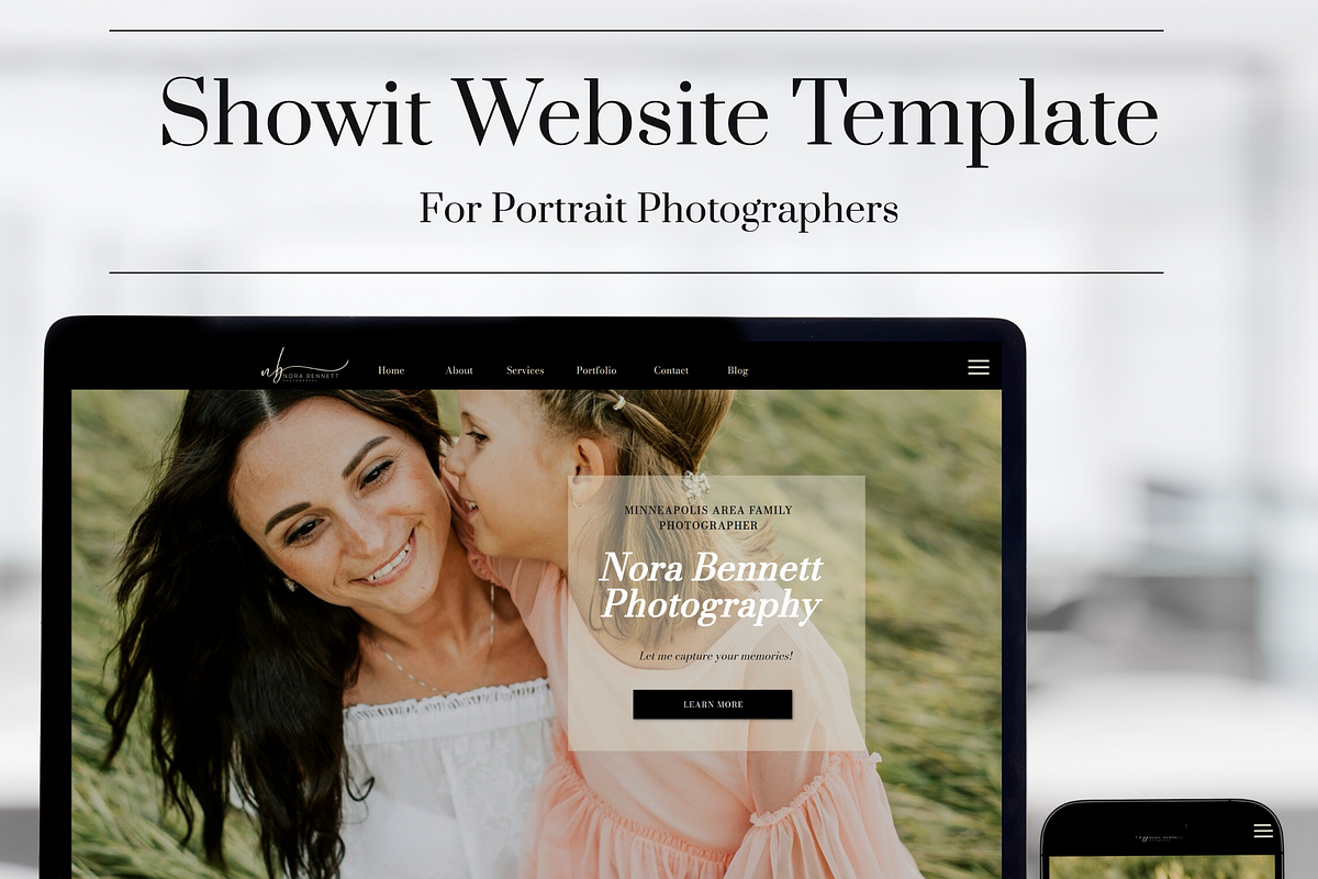 Showit Photography Website Template, a WordPress Template by Sara Martin Designs (Photo 1 of 6)