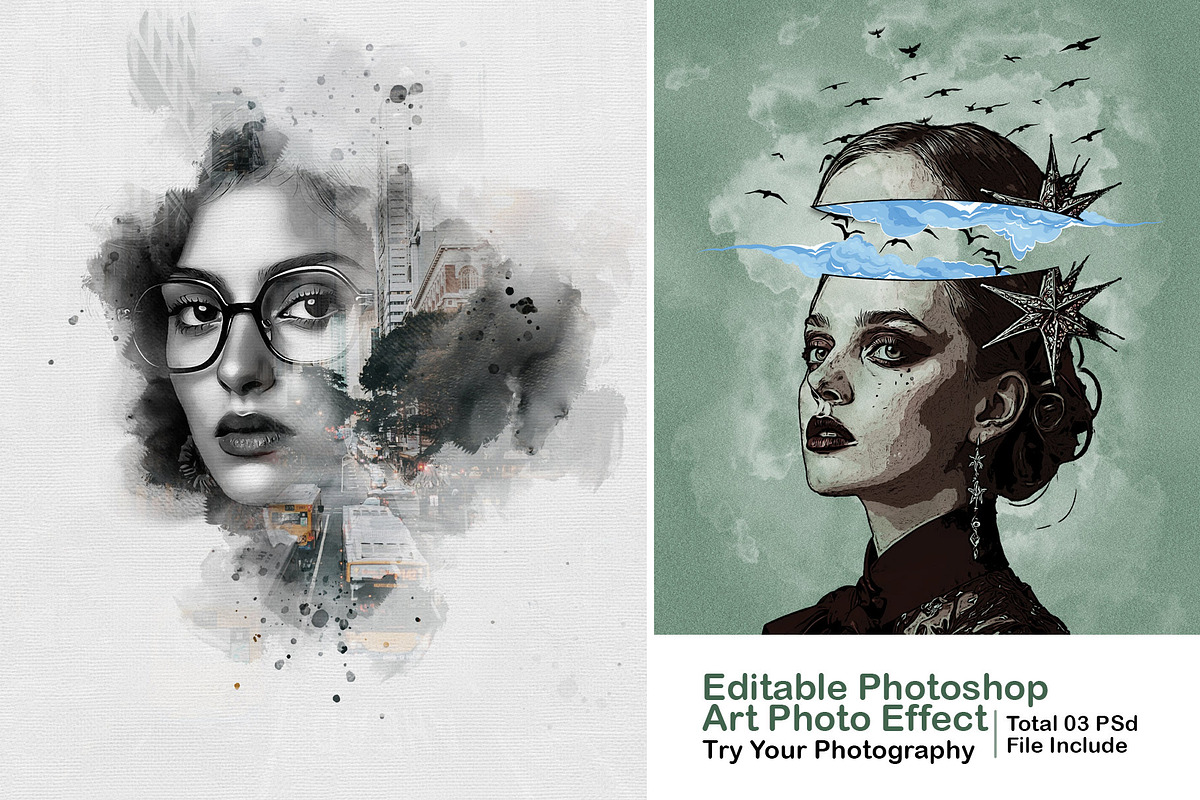 Editable Photoshop Art Photo Effect, an Action Add-On by MRI STUDIO (Photo 1 of 16)