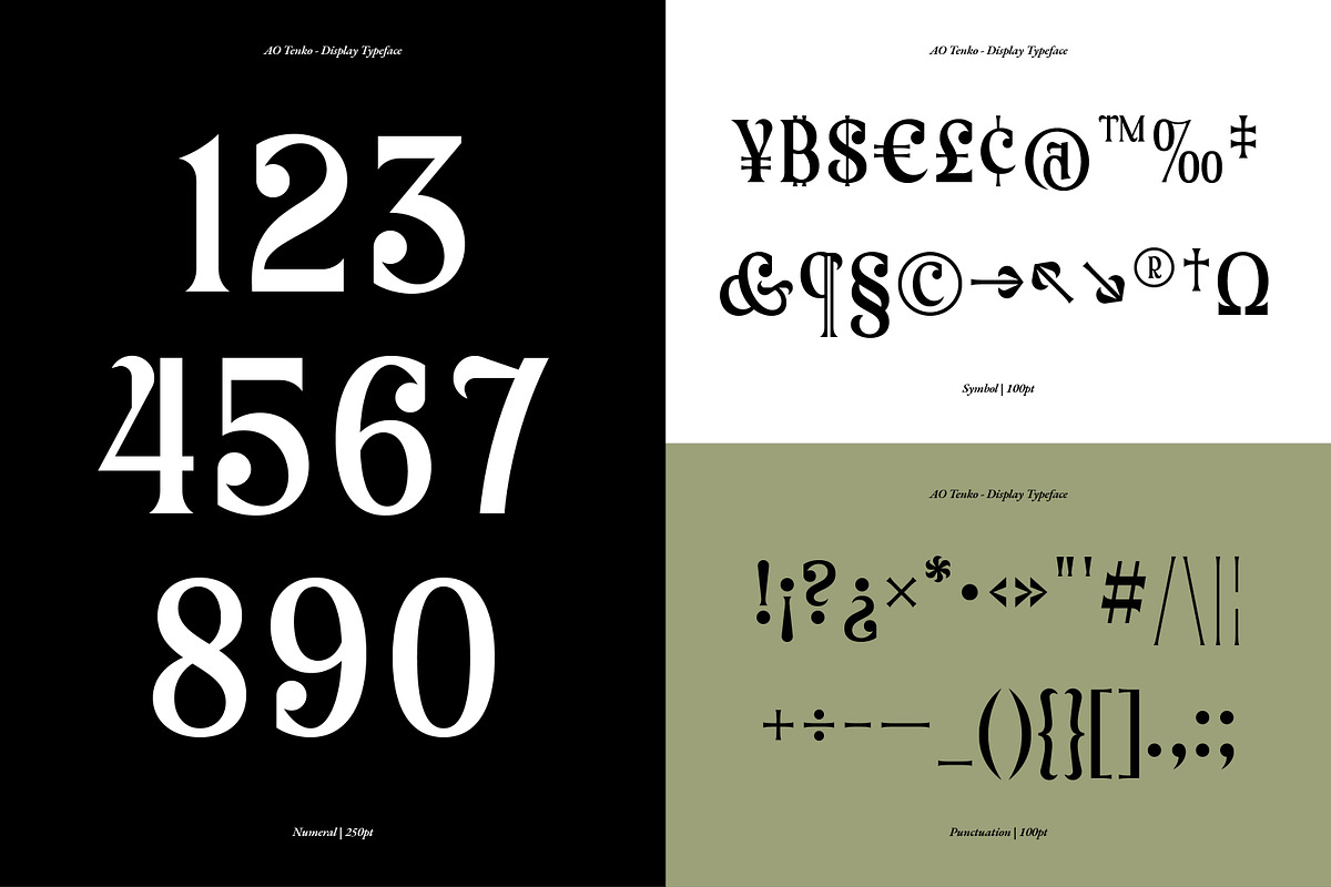 AO Tenko - Display Typeface, a Serif Font by OwunStudio (Photo 5 of 15)