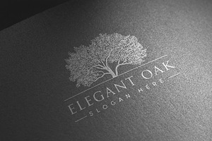 Elegant Oak Logo Template