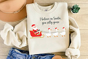 I believe in Santa, you silly goose, a Seasonal Illustration by DreamCafeArt (Thumbnail 1 of 6)