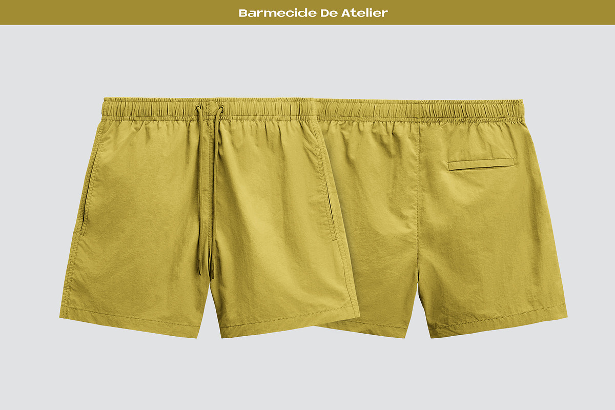 Trainer / shorts mockup, a Bottom Mockup by Barmecide Mockup Studio (Photo 1 of 4)
