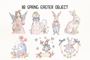 Whimsy Watercolor Soft Spring Easter, a Decorative Illustration by GiraffeCreative (Thumbnail 2 of 21)
