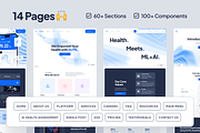 asklepios: AI Healthcare Website, a Landing Page Template by strangehelix.bio (Thumbnail 2 of 8)