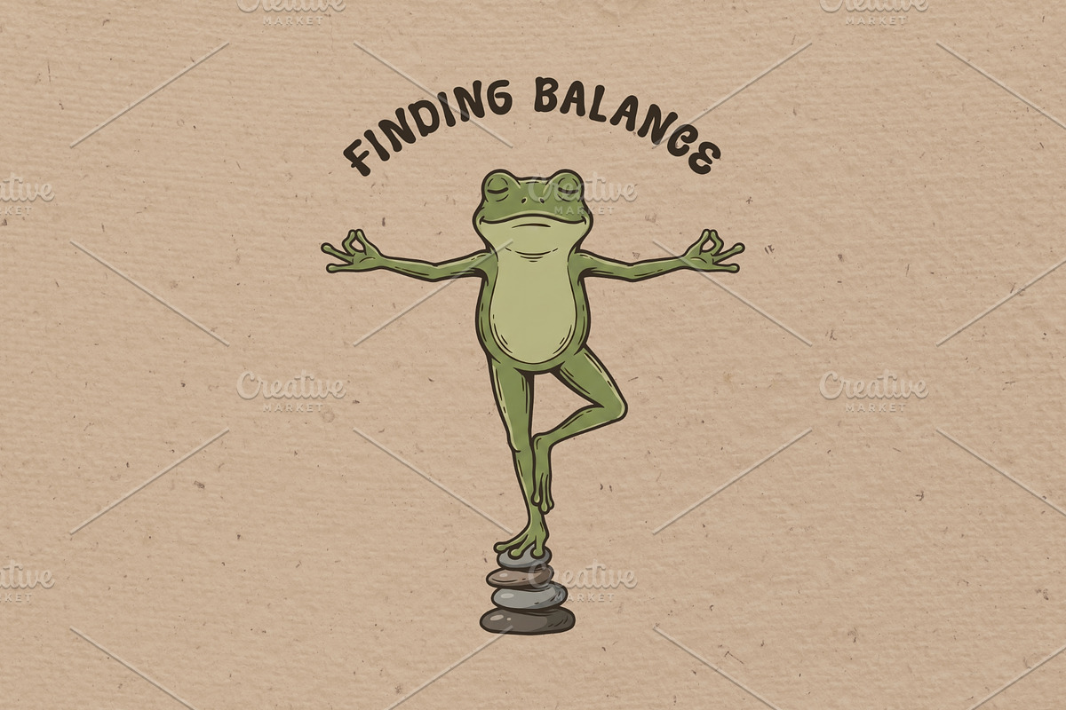 Finding Balance, an Animal Illustration by Vectorlina (Photo 1 of 4)