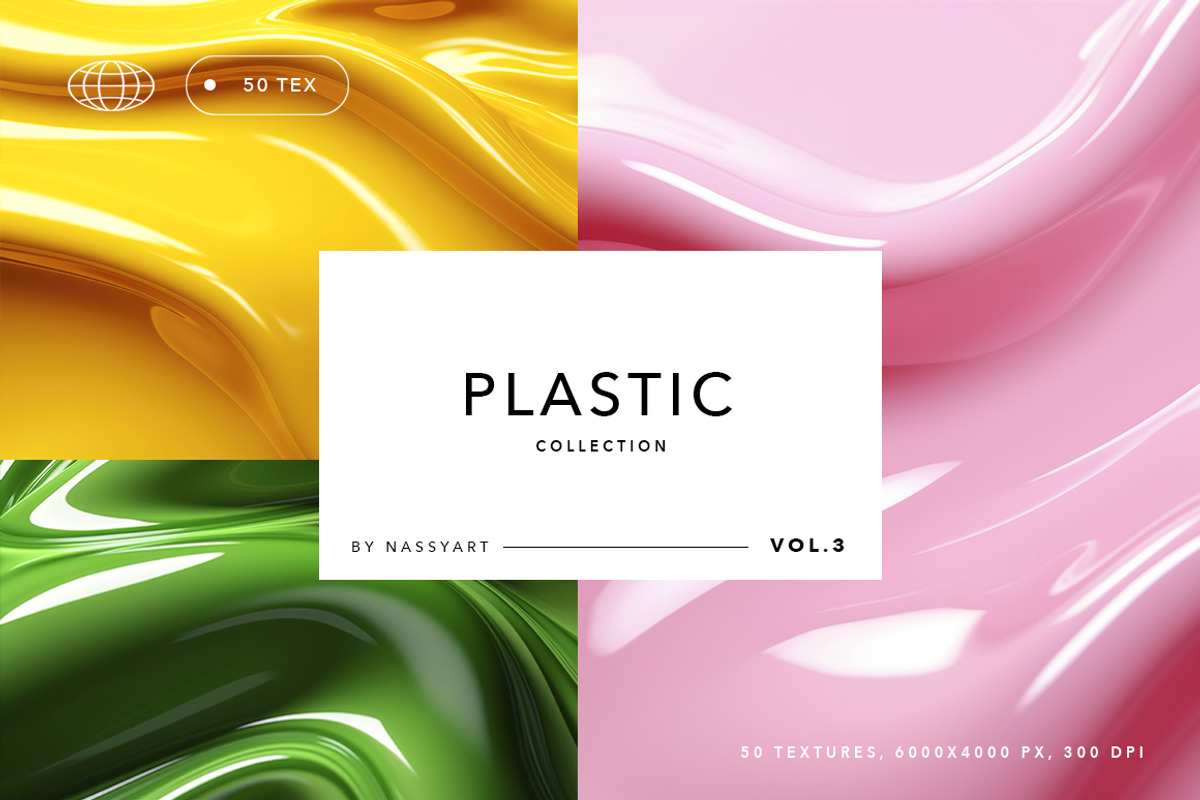 50 Melted Plastic Backgrounds, a Background Graphic by NassyArt (Photo 1 of 13)