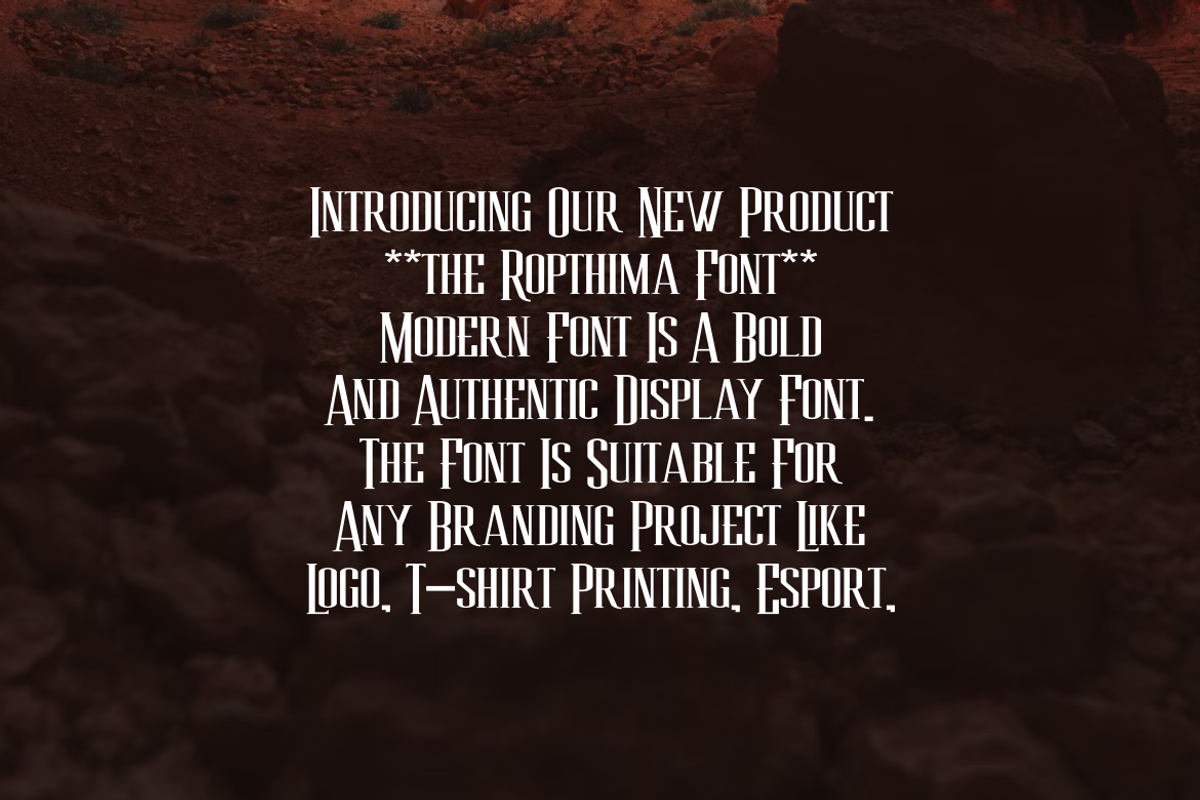 The Ropthima Font, a Serif Font by albert_kalingga (Photo 5 of 5)
