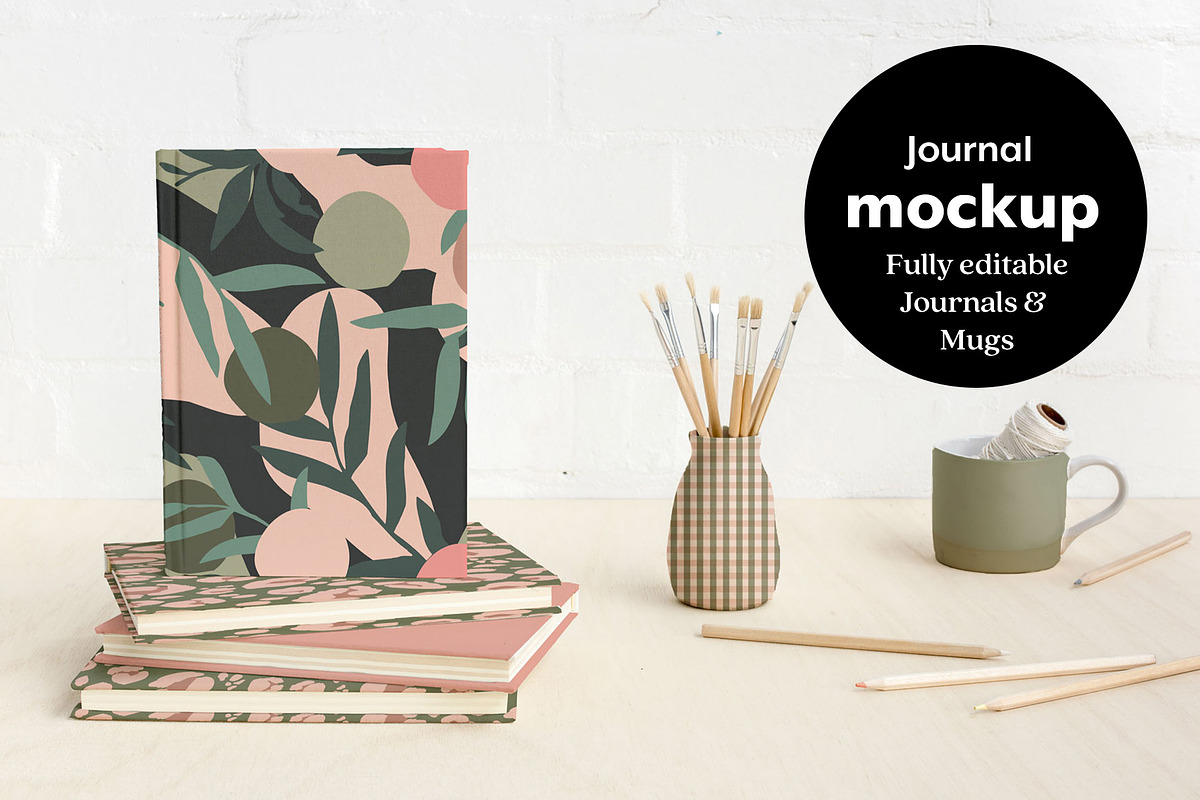 Journal, a Mockup by Palette & Pattern