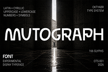 Mutograph Futuristic Display Font
