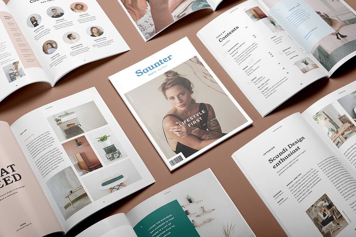 Saunter • Lifestyle Magazine, a Magazine Template by PageBeat (Photo 5 of 12)