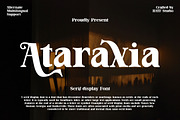 Ataraxia, a Serif Font by HATFSTUDIO (Thumbnail 1 of 8)