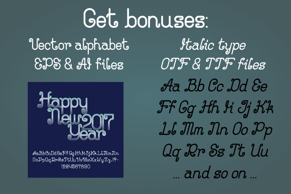 Curlittos Curly Font preview 6