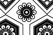 White Mosaic Floral Geometric, a Pattern Graphic by Sharon Schwalbe (Thumbnail 2 of 2)