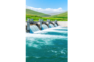 Hydroelectric dam operation, a Technology Photo by Lermont51