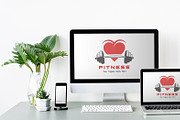 Modern Fitness Logo Design Template, a Branding & Logo Template by YUDesignStore (Thumbnail 6 of 7)