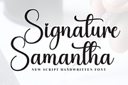 Signature Samantha | Script Font, a Handwritten Font by Scratchones (Thumbnail 1 of 8)
