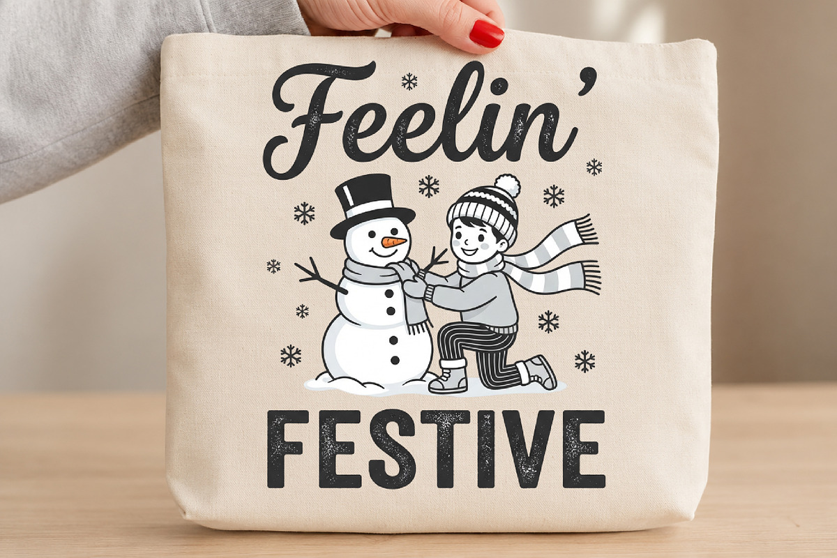 Feelin' Festive Christmas PNG, a Seasonal Illustration by DreamCafeArt (Photo 3 of 7)