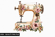 Sewing Machine Clipart Bundle, an Illustration by crative8112 (Thumbnail 3 of 10)