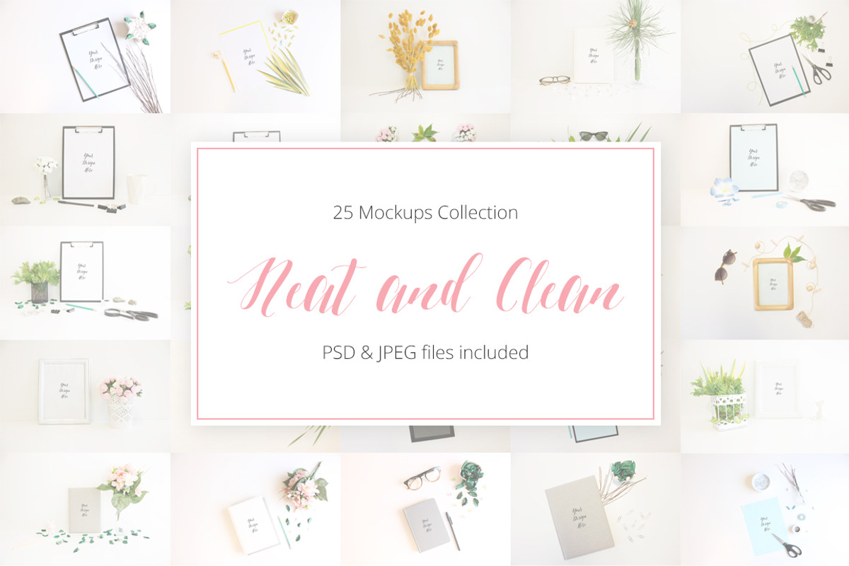 Neat and Clean Mockup Collection, a Print Template by AZ Creative Stocks (Photo 1 of 9)