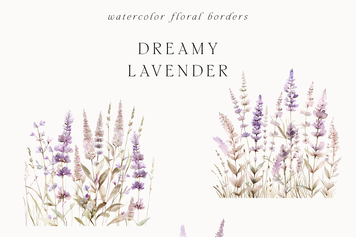 Waterolor Floral Borders Bundle, a Decorative Illustration by Lana Elanor (Photo 12 of 97)