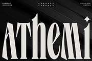 Athemi - Elegant Condensed Serif, a Serif Font by roomspace creative lab (Thumbnail 1 of 10)