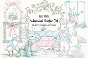 Whimsical Spring & Easter Mega Pack, a Decorative Illustration by GiraffeCreative (Thumbnail 1 of 20)