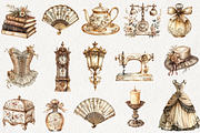 Victorian Gilt & Glamour Clipart, an Illustration by NadiaTheronArt (Thumbnail 2 of 4)
