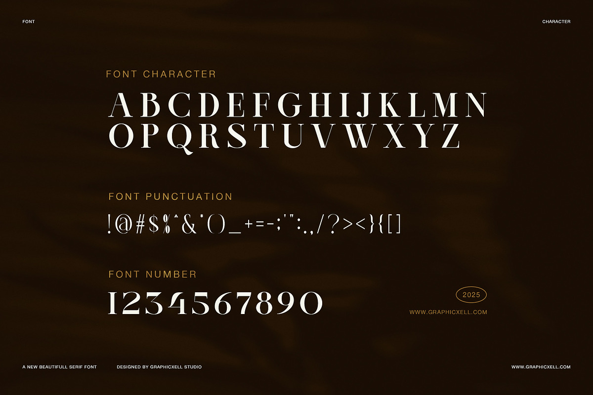 Trione Elegant Serif Font, a Serif Font by Graphicxell (Photo 8 of 8)