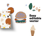 Food Abstract backgrounds & patterns, a Pattern Graphic by kavoon (Thumbnail 5 of 7)