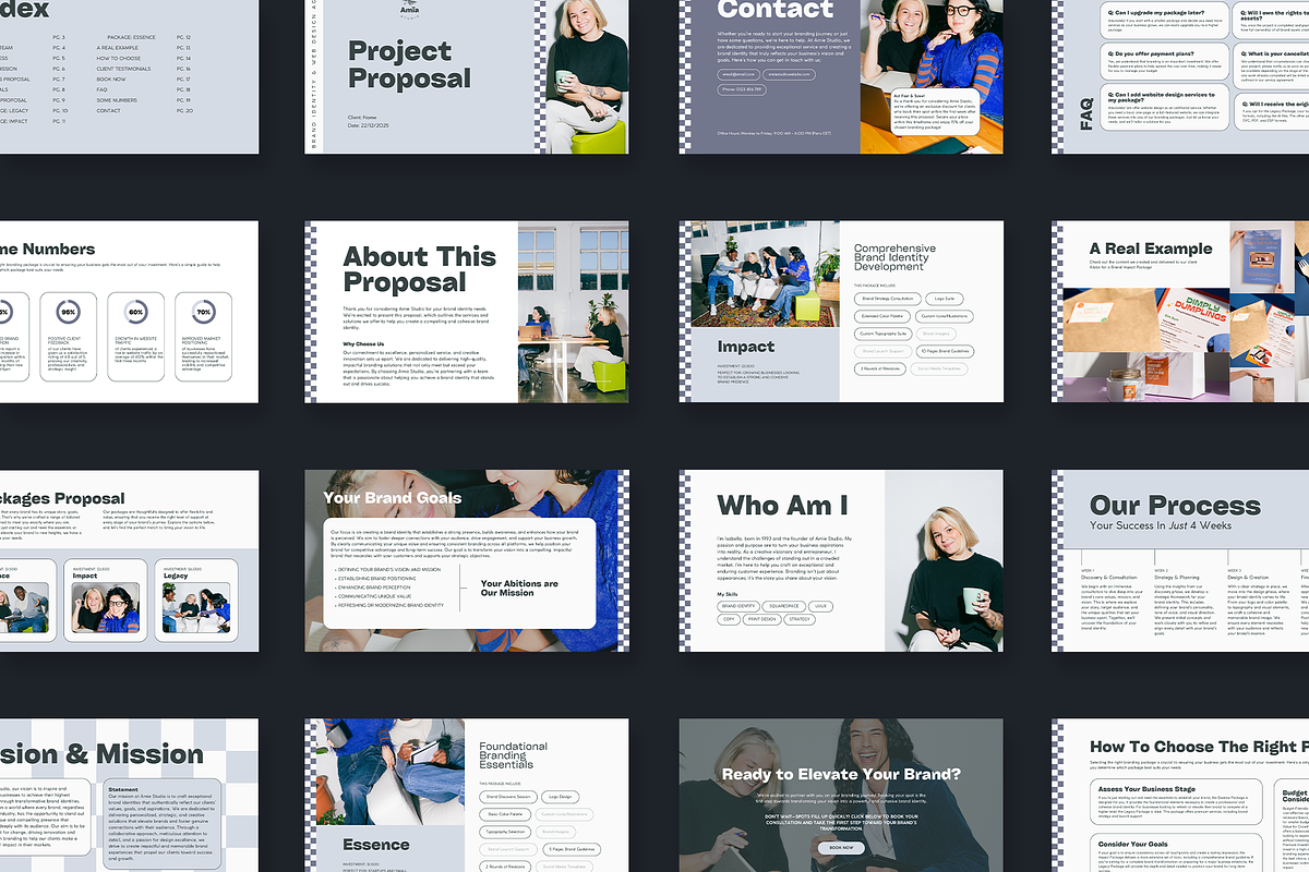 AMIE Client Project Proposal, a Branding & Logo Template by Aire Studio (Photo 2 of 8)
