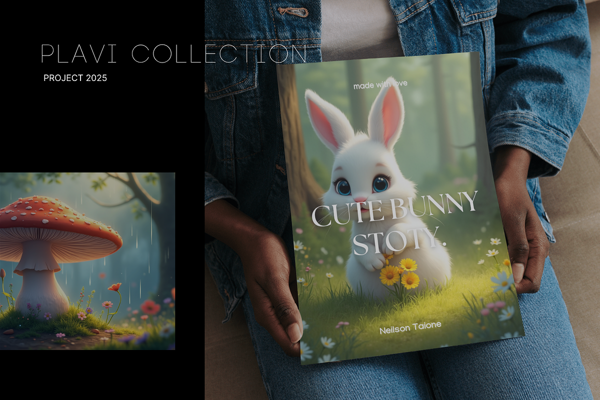 PLUVI – Cute White Bunny Clipart p25, an Illustration by vikes.art (Photo 5 of 6)