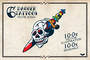 6 Dagger Tattoos, an Illustration by PaperBat (Thumbnail 1 of 5)
