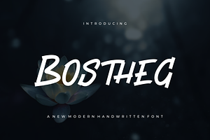 Bostheg - Font