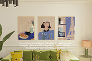 FRENCH MOODS - Art Prints Collection, a Background Graphic by lerinartstudio (Thumbnail 2 of 11)