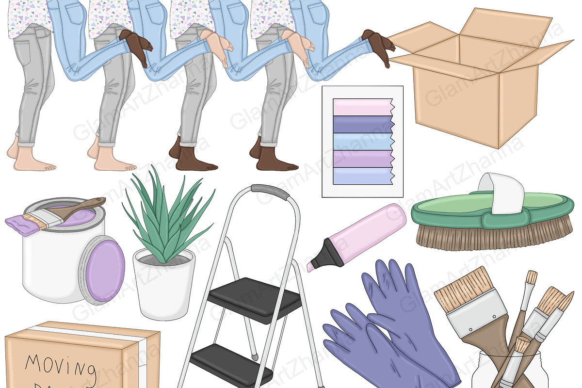 Moving Clipart, an Object Illustration by GlamArtZhanna (Photo 3 of 5)