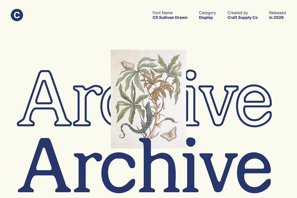 CS Sullivan Drawn, a Serif Font by Craft Supply Co. (Photo 7 of 8)