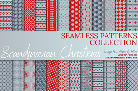 Scandinavian Christmas 24 Seamless P