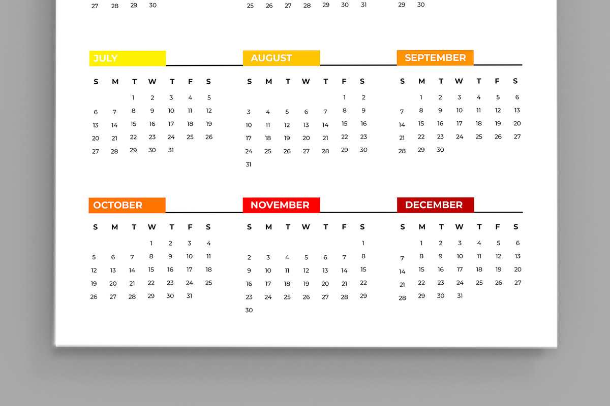 Wall Calendar 2025 Template, a Stationery Template by MightyDesign (Photo 4 of 7)