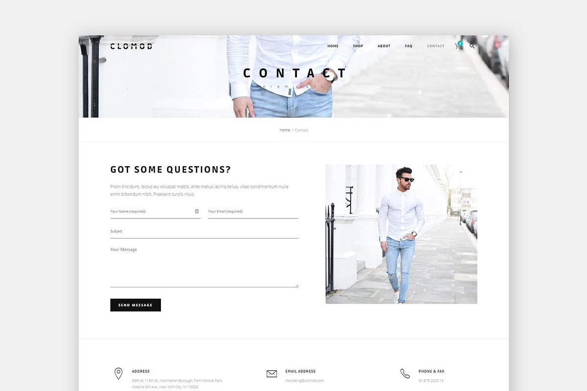 Clomod - Clean WooCommerce Theme, a WordPress Template by themenow (Photo 6 of 7)