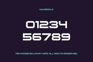 Technoise Display Font